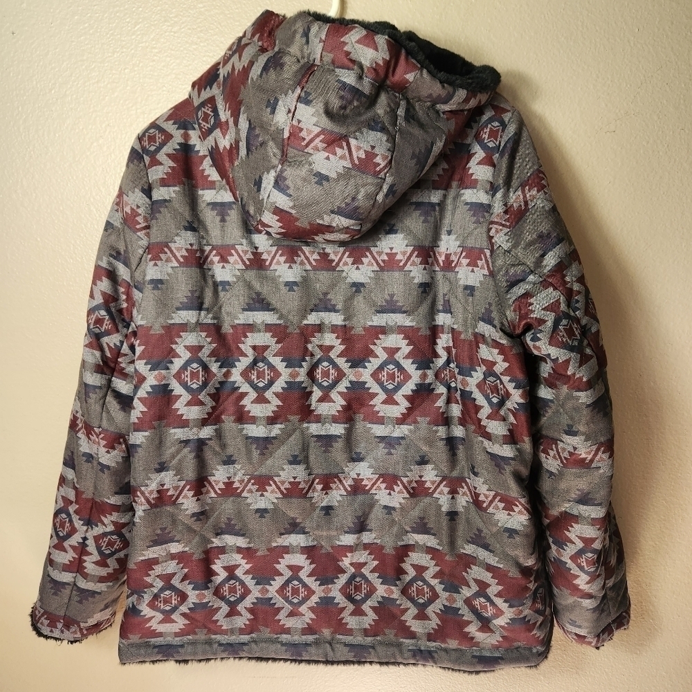 Pendleton Womens Reversible Aztec Print/Faux Fur … - image 6